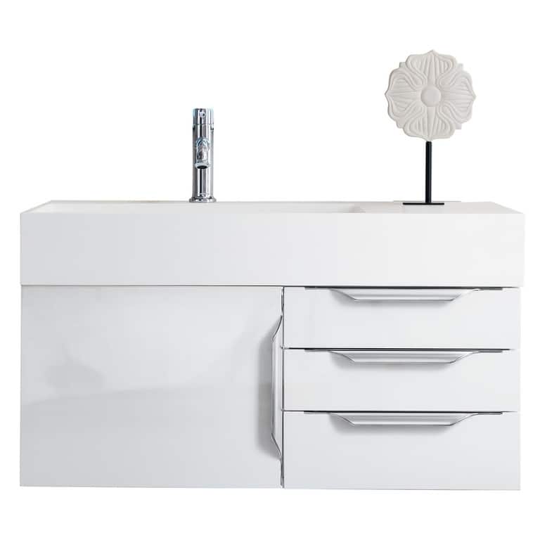 James Martin Vanities 983-V36-W-N-GW Columbia 36" Wall Mounted Single