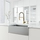 preview thumbnail 122 of 156, VIGO Edison 19" H Single Handle Pull-Down Sprayer Kitchen Faucet