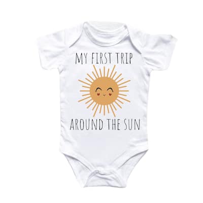 1st Birthday Sun - Baby Boy Girl Clothes Infant Bodysuit Funny Cute Newborn