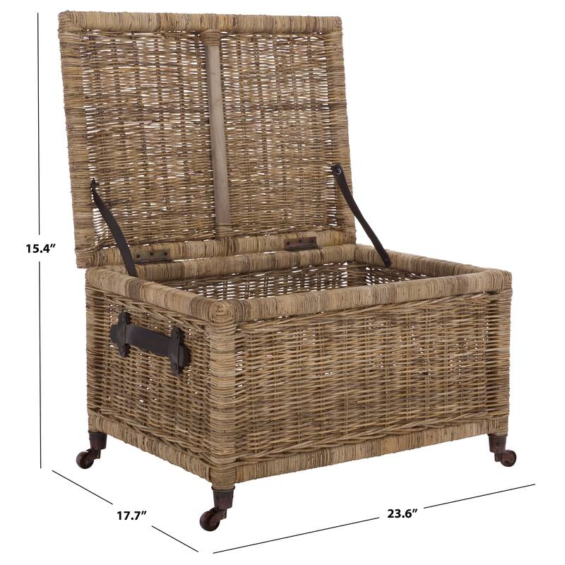 SAFAVIEH Home Sanaki Storage Bin - 24"W x 18"D x 15"H