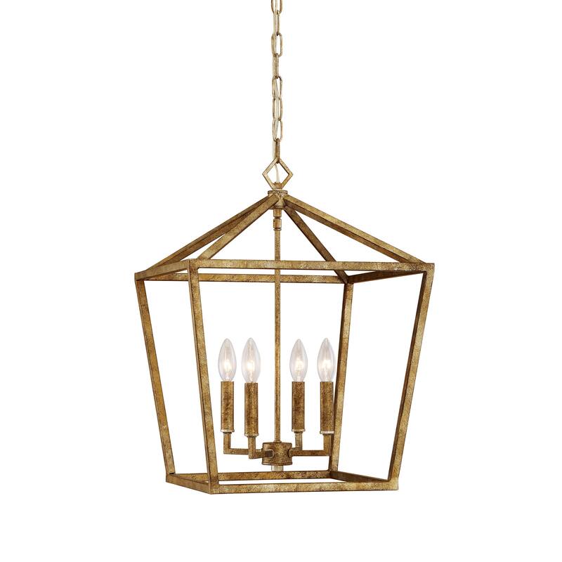 Millennium Lighting 4 Light Metal Pendant Light in Multiple Finishes - Vintage Gold