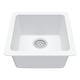 preview thumbnail 1 of 15, Karran Undermount Quartz Bar Single Bowl Sink White