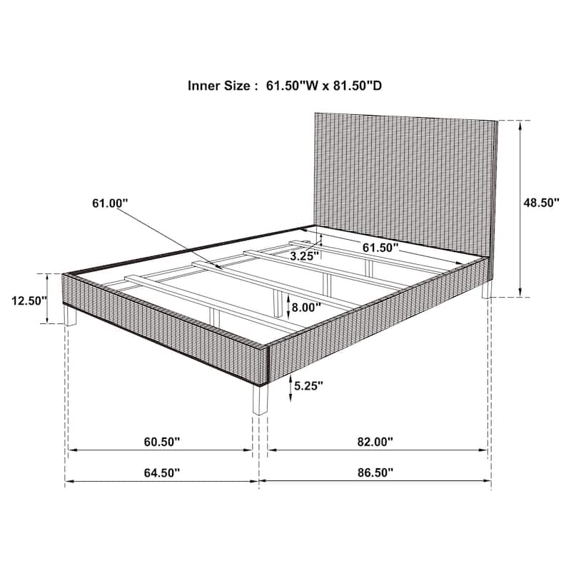 Zyla Coastal Wood Panel Bed Kubu Grey with Low Footboard
