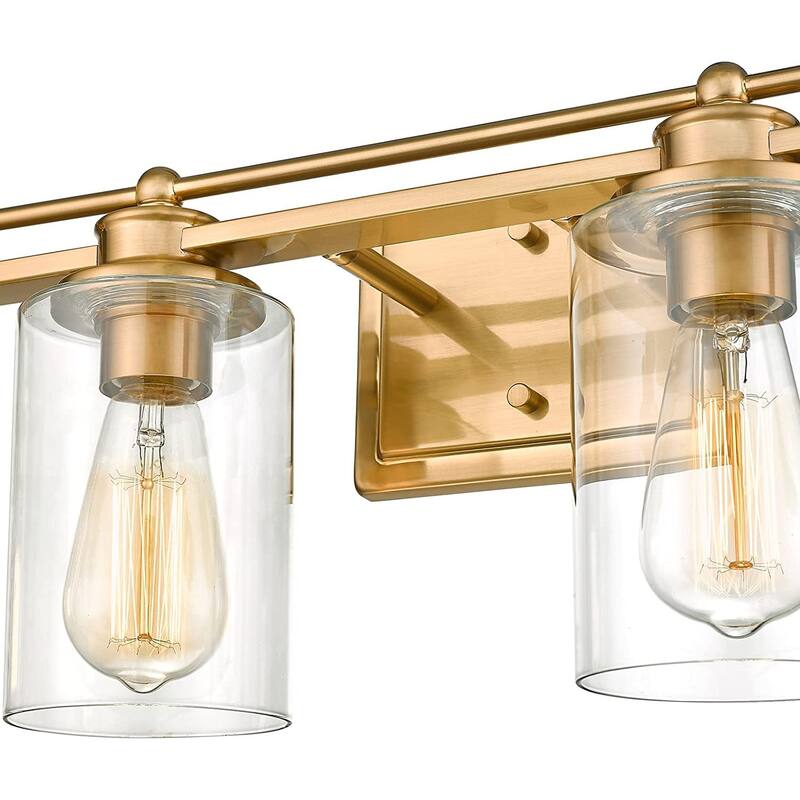 Bathroom Vanity Light,Wall Sconce Lamp Over Mirror with Clear Glass Shade