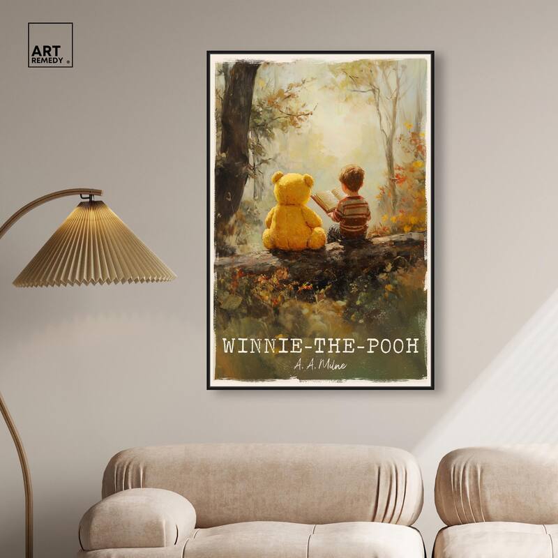 Classic Winnie the Pooh Canvas by Art Remedy