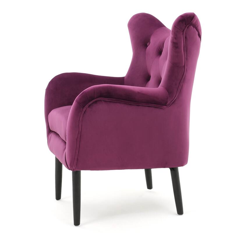 Fuchsia Featured Wingback Chair Accent Chair Side Chair Lounge Chair