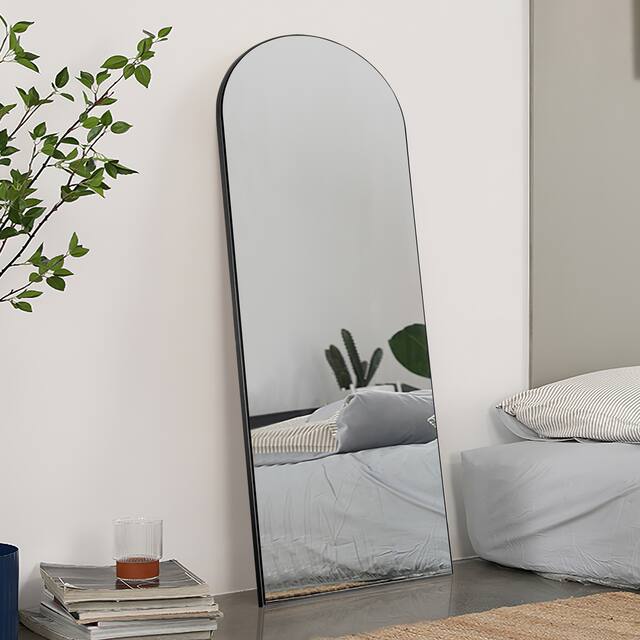 Arched Top Full-length Freestanding/ Leaning/ Hanging Wall Mirror