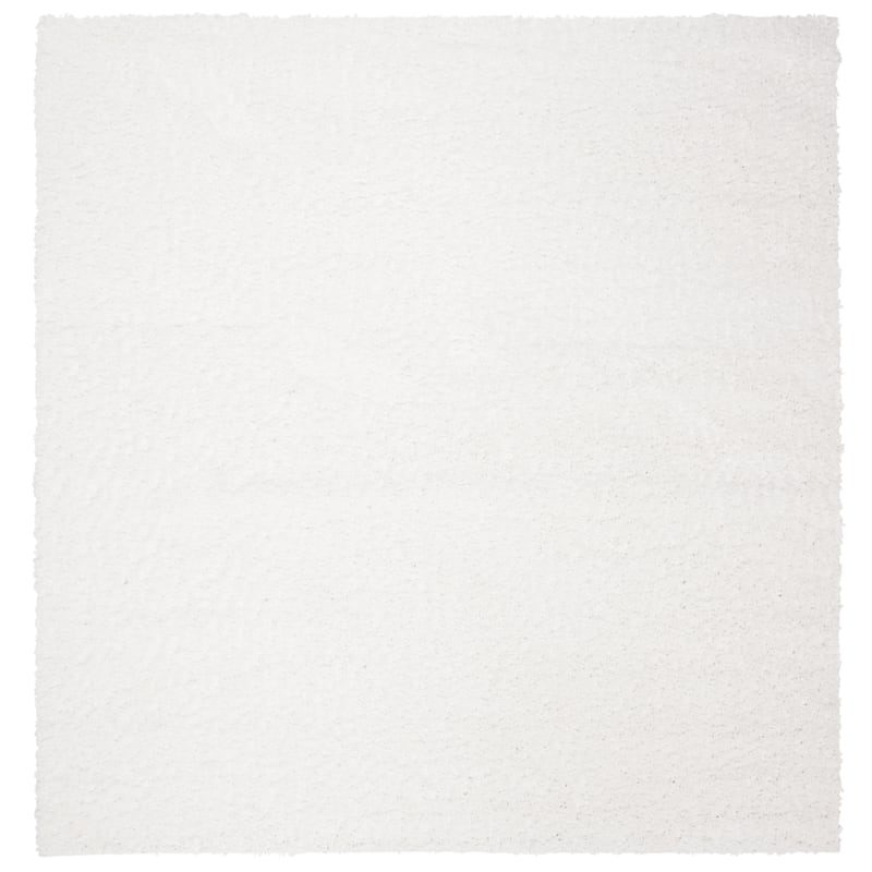 SAFAVIEH August Shag Solid 1.2-inch Thick Area Rug - 11' Square - White