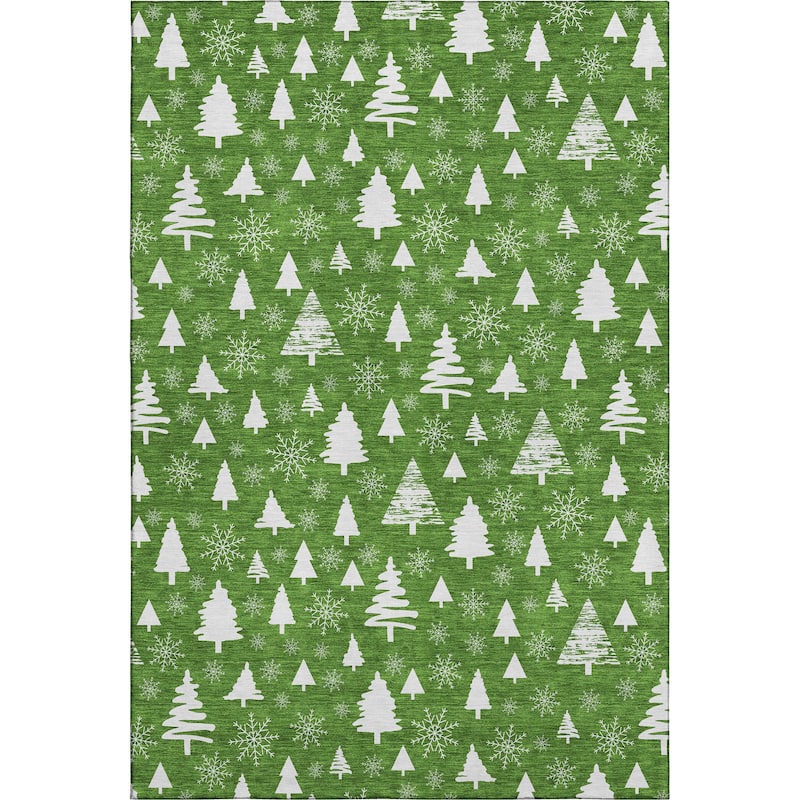 Premium Washable Super Soft Christmas Tree Mayfield Rug