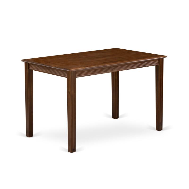 East West Furniture Kitchen Set Includes a Rectangle Kitchen Table and Chairs, Antique Walnut (Pieces Options) - YAAS5-AWA-27