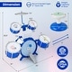 preview thumbnail 5 of 7, Kids Drum Set Educational Percussion Musical Instrument Toy with Bass Drum - 26" x 14" x 25.5"