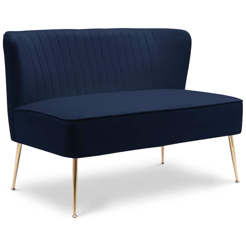 Farrah Upholstered Velvet Polyester Living Room Set With 25 inch Accent Chairs (3-Piece)