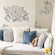 preview thumbnail 2 of 3, Black Beth Schneider Floral Sketch Giant Wall Decals by RoomMates