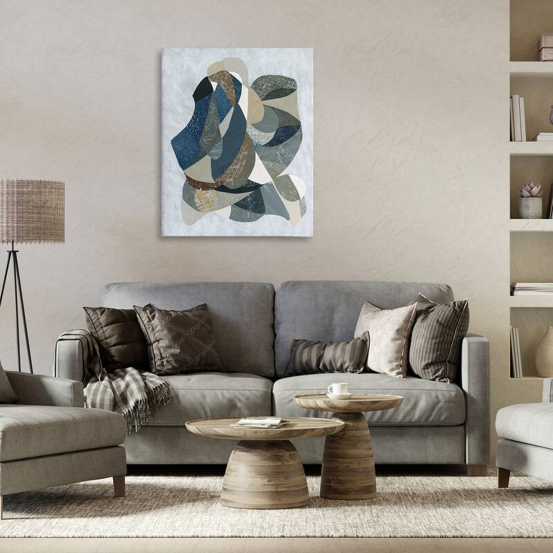 Stupell Intertwined Geometric Shapes Canvas Wall Art Design By Coco Good