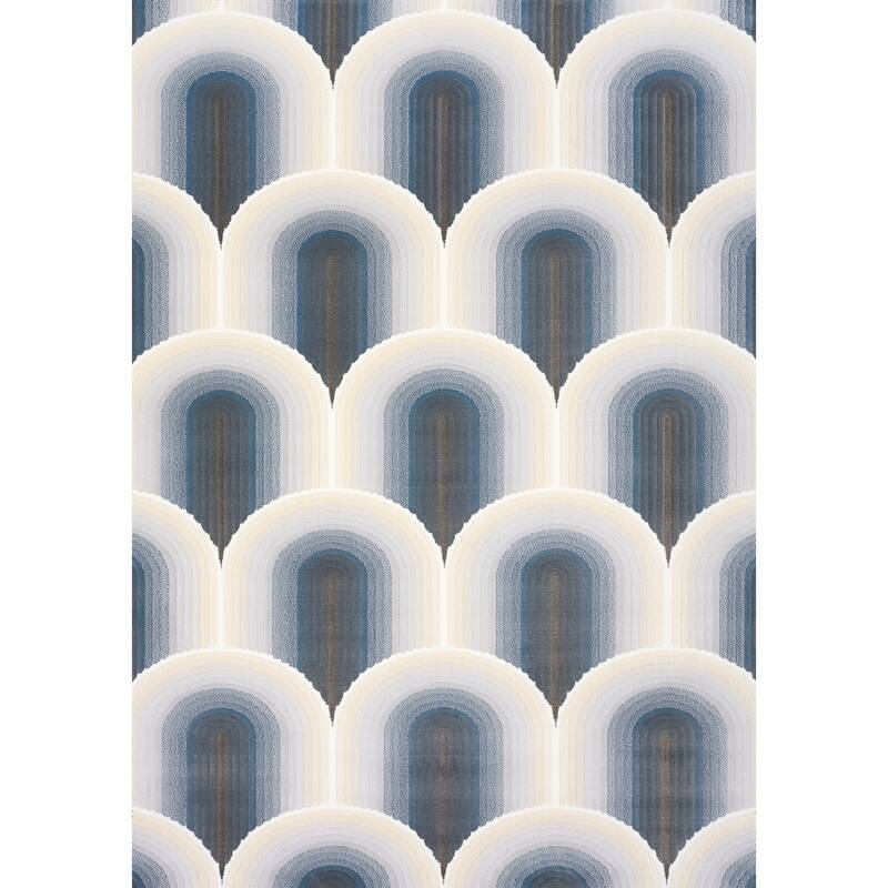 HomeRoots Geometric Modern Rectangle Area Rug