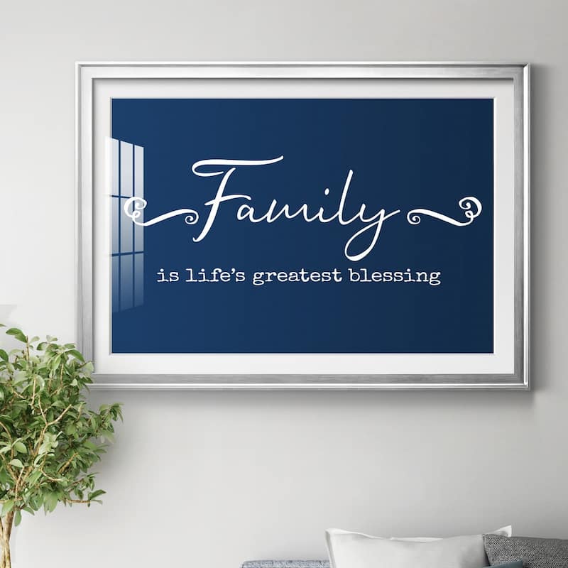 Family Greatest Blessing Premium Framed Print - Ready to Hang