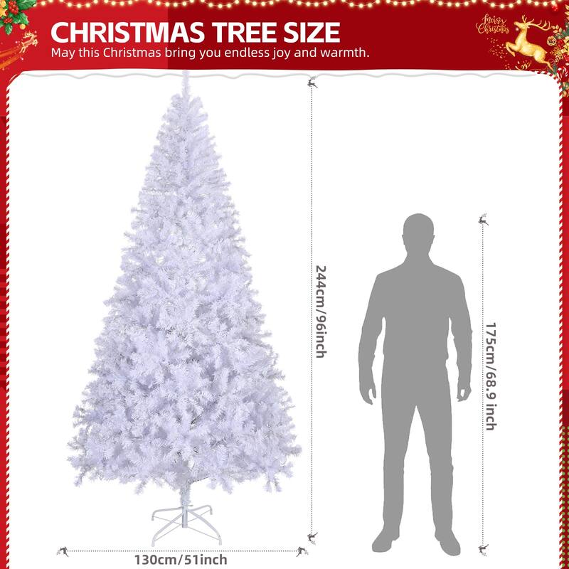 Pre-lit Artificial Christmas Tree with 400 RGB Lights and 1150 Branch Tips APP Controlled for Home or Office