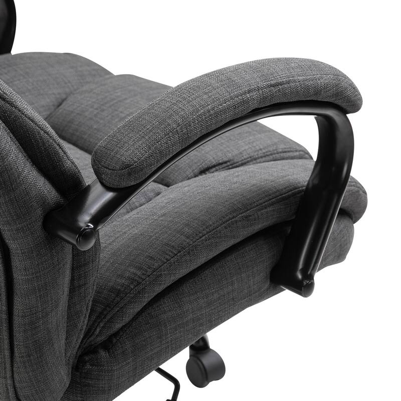 High Back Big and Tall Executive Office Chair, Ergonomic Computer Desk Chair, Adjustable Height Desk Chair with Wheels - N/A