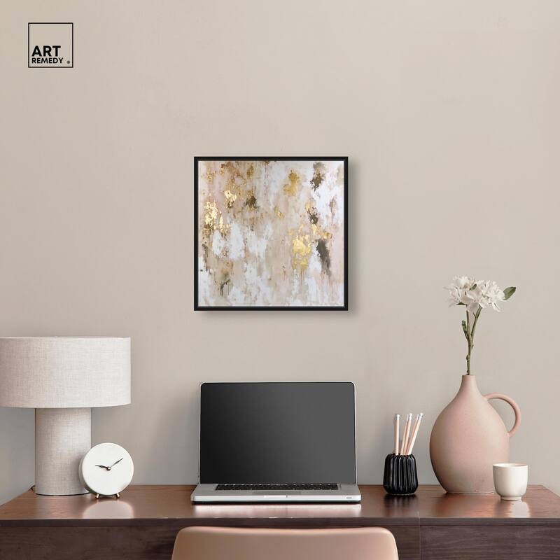 Golden Glimmer Gesture II Canvas by Art Remedy