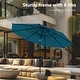 preview thumbnail 33 of 36, MAISON ARTS 10ft 3 Tiers Vented Patio Outdoor Umbrella with Auto-tilt and Crank Lift