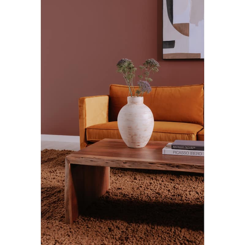 NADAAL STUDIOS Herald, Scandinavian Coffee Table Rectangular Shape Solid Acacia, Natural Finish