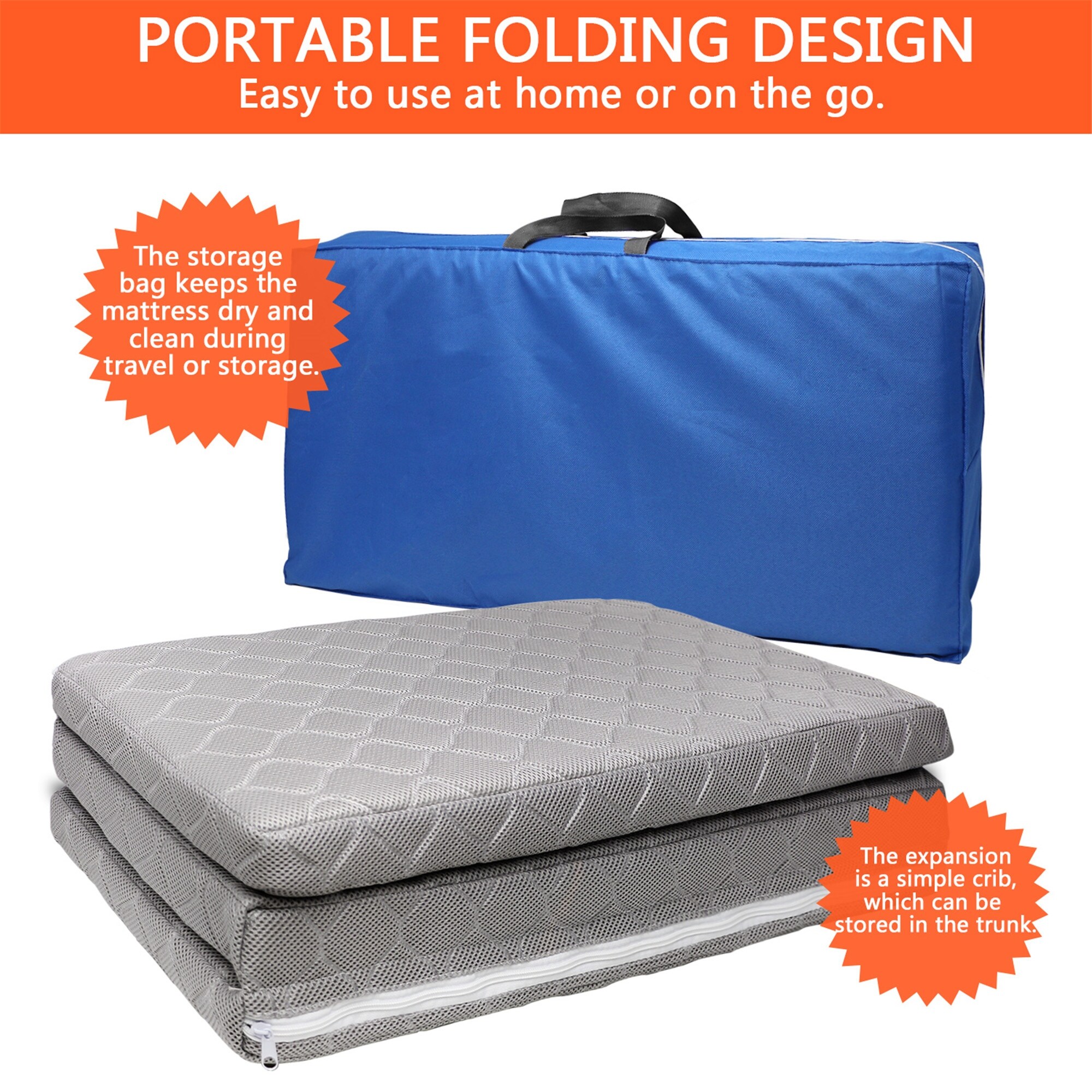 foldable crib mattress