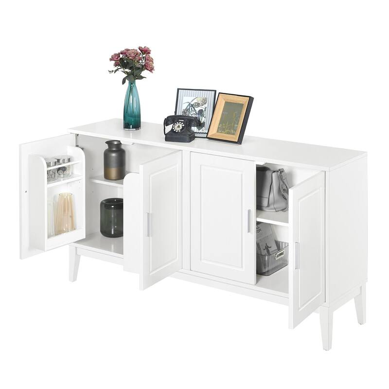 Large Living Room and Dining Room Sideboard Storage Cabinet with Two Spacious Console and Cable Management