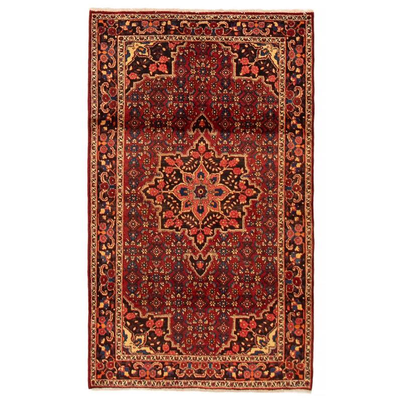 ECARPETGALLERY Hand-knotted Anatolian Vintage Red Wool Rug - 4'2 x 7'1 - Dark Red - 4'2 x 7'1