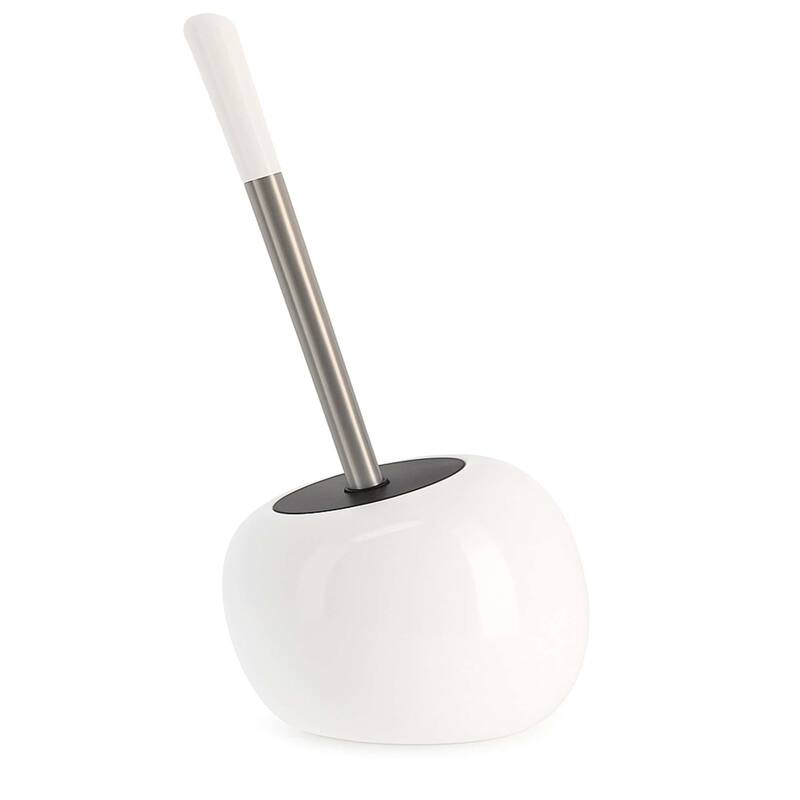 PISE Freestanding Toilet Brush and Holder Set - 15"H x 6"L x 6" W