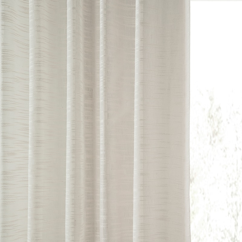 Exclusive Fabrics Open Weave Linen Sheer Curtain (1 Panel)
