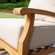 preview thumbnail 15 of 35, Cambridge Casual Leon Teak Outdoor Rocking Chair with Cushion