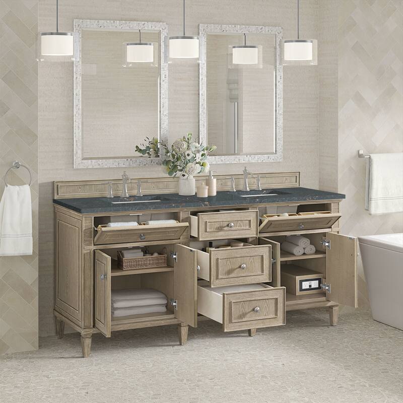 James Martin Vanities 424-V72-FPBL Lorelai 72" Free Standing Double