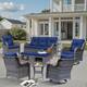 Option Navy Blue-Gray Rattan