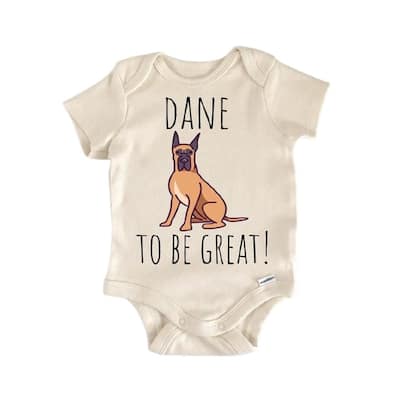 Great Dane Dog - Baby Boy Girl Clothes Infant Bodysuit Funny Cute Newborn