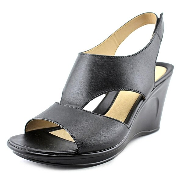 naturalizer black wedges