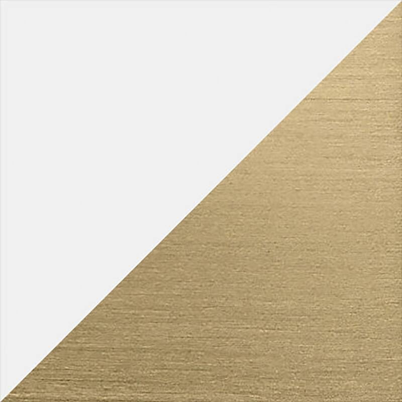 Bailey Bathroom Vanity with Power Bar - 48" - Pure White with Brushed Gold Hardware