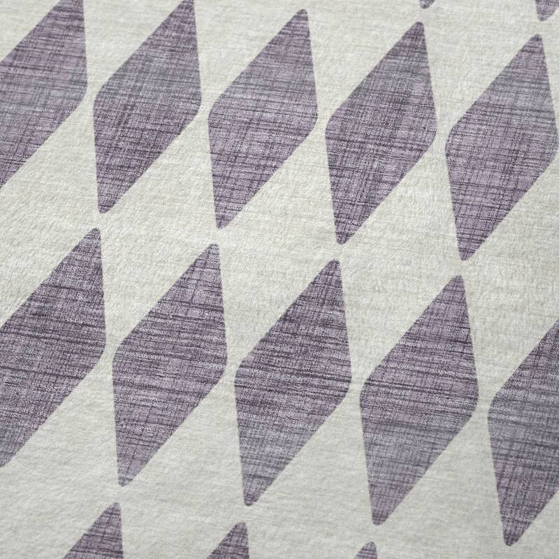 Premium Machine Washable Modern Argyle Sherpa Throw Blanket