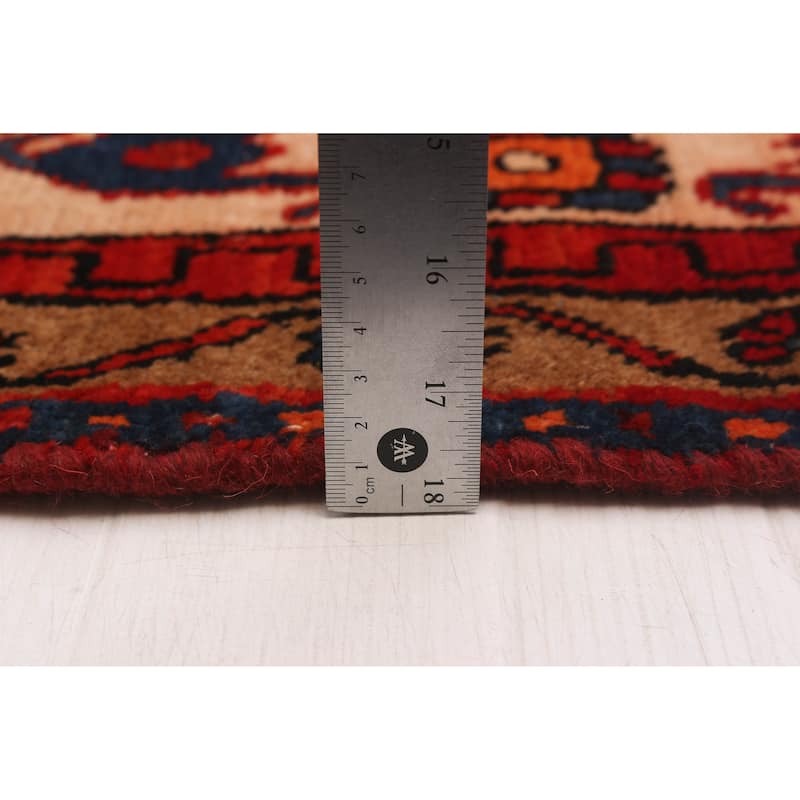 ECARPETGALLERY Hand-knotted Anatolian Vintage Navy, Red Wool Rug - 5'5 x 10'1