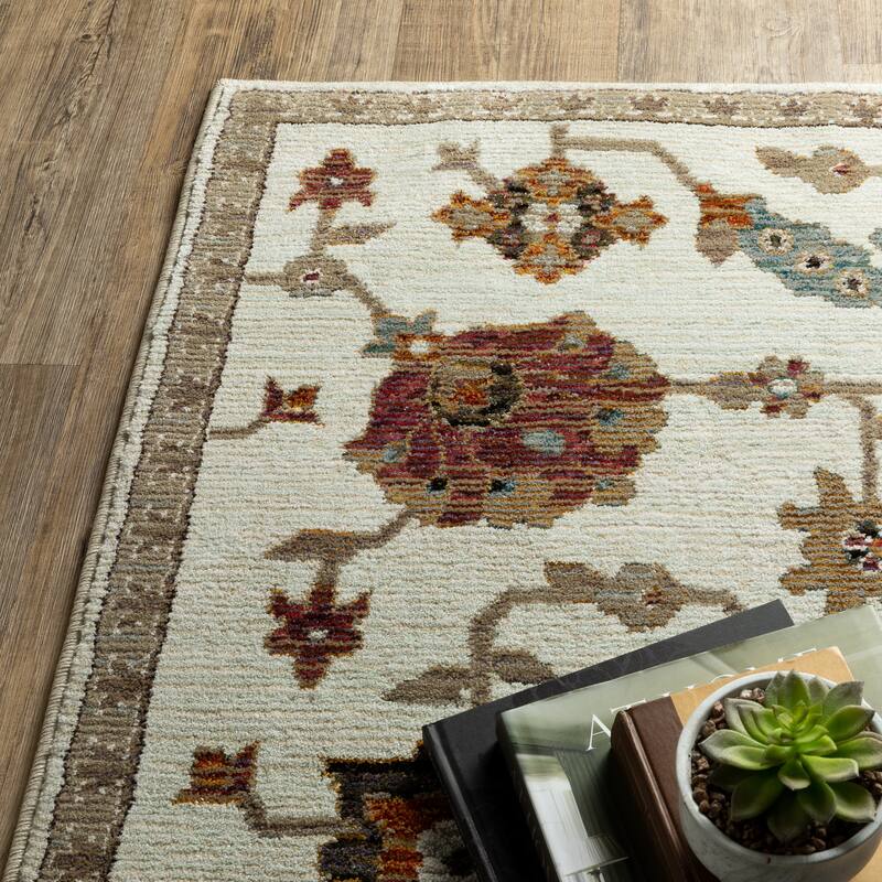 Style Haven Adalynn Persian Inspired Ivory/ Multi Area Rug