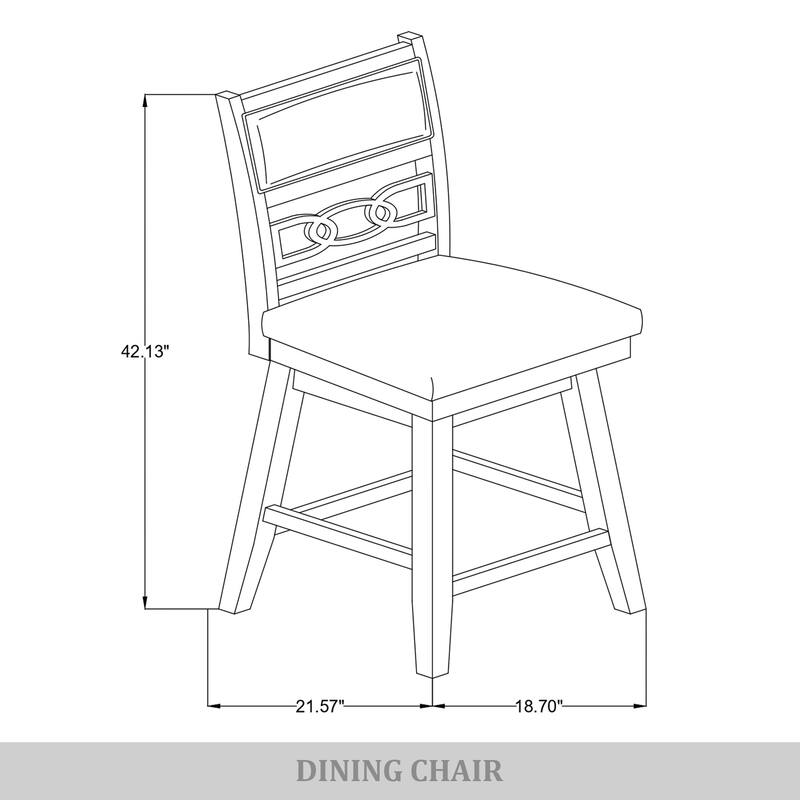 CraftPorch Luxury Swivel Counter Dining Set