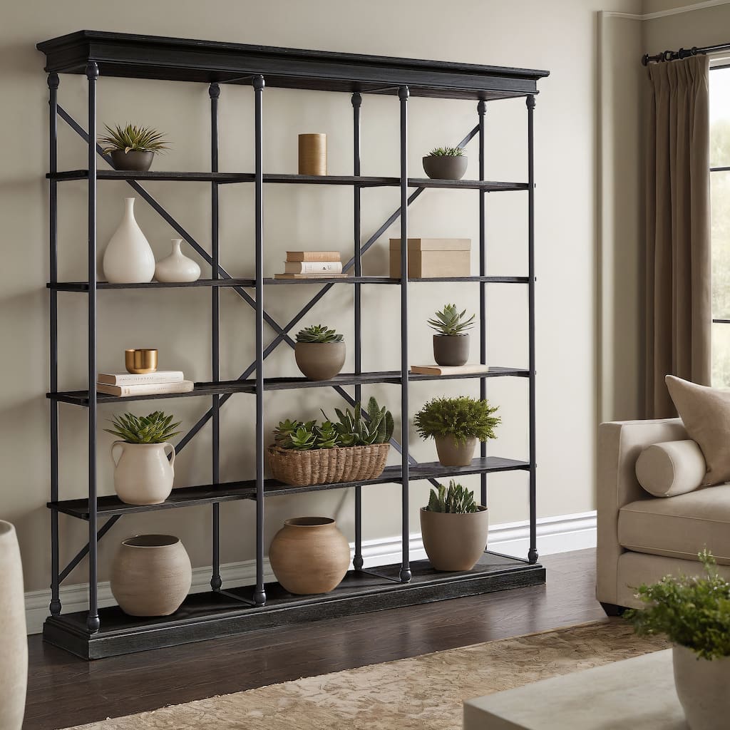 Dubrovnik Cornice Triple Shelving Bookcase