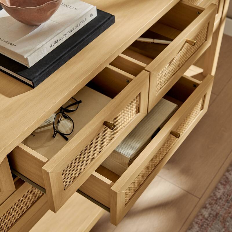 Soma 62 Inch Rattan Console Table