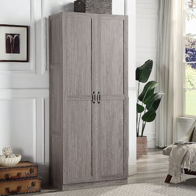 Manhattan Comfort Hopkins Modern 7 Shelf Freestanding Storage Closet
