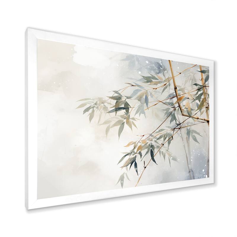 Designart "Minimalism Bamboo Serenity" Bamboo Framed Wall Decor
