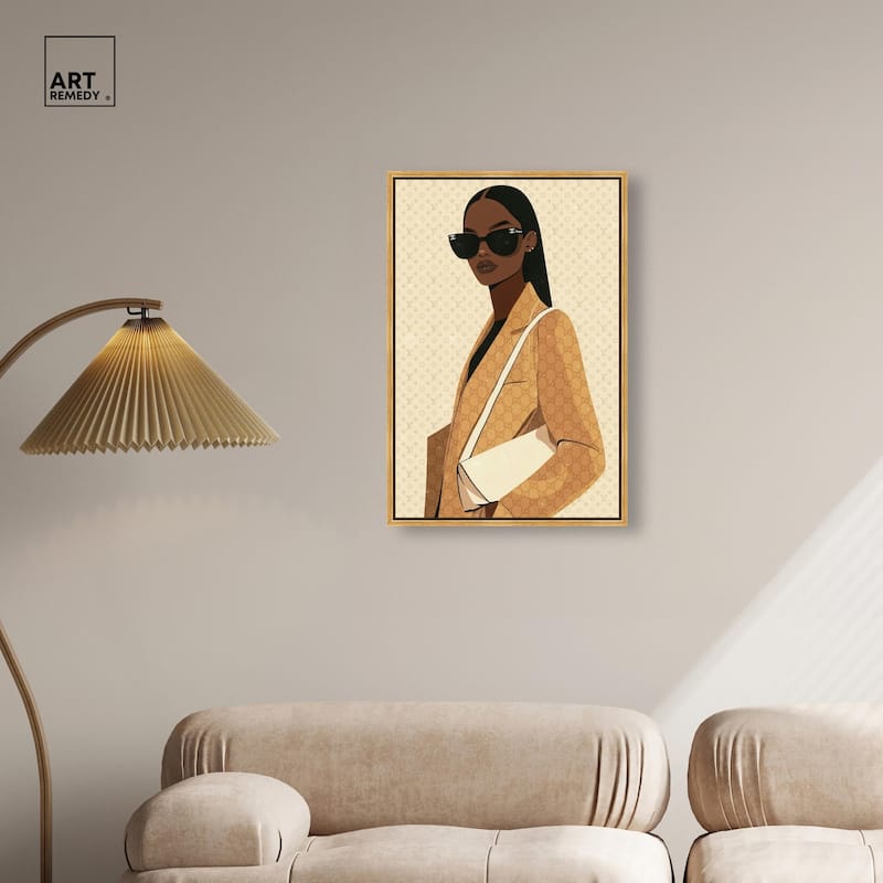 Elegant Coat Gal Canvas by Art Remedy