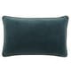 preview thumbnail 13 of 22, Carson Carrington Odelas Solid Lumbar Pillow 13"X21" Cover Only - Teal/Cream