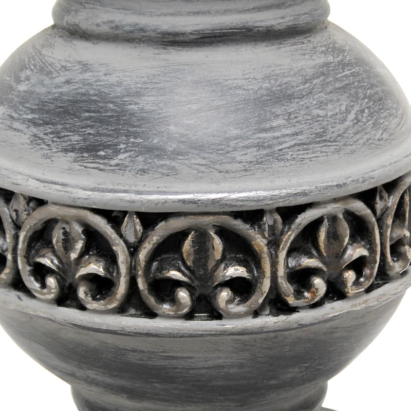 Lalia Home 25" Elegant Embellished Table Lamp with Flower Adornment - 25