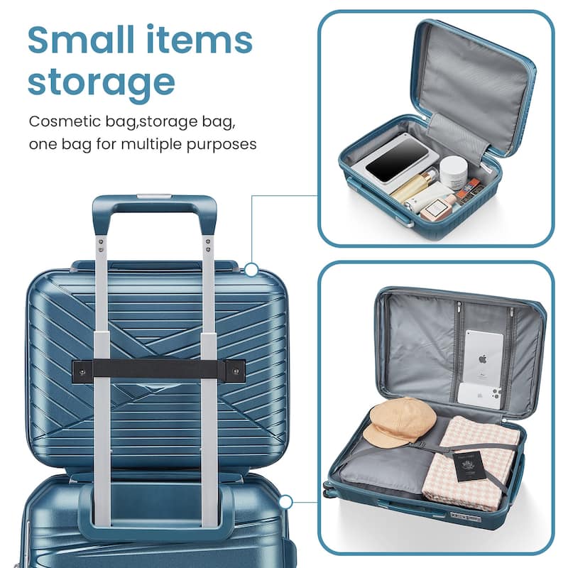 Luggage Sets 4 Piece with Spinner Wheel, Hardside Suitcase Set with TSA Lock, Expandable Luggage for Men and Women Travel