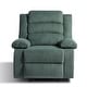 preview thumbnail 75 of 101, Overstuffed Cotton Corduroy Manual Pushback Recliner with Wide Armrest