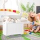 preview thumbnail 4 of 21, Wooden Toy Box Kids Storage Chest Bench - 30" x 16" x 19" (L x W x H)